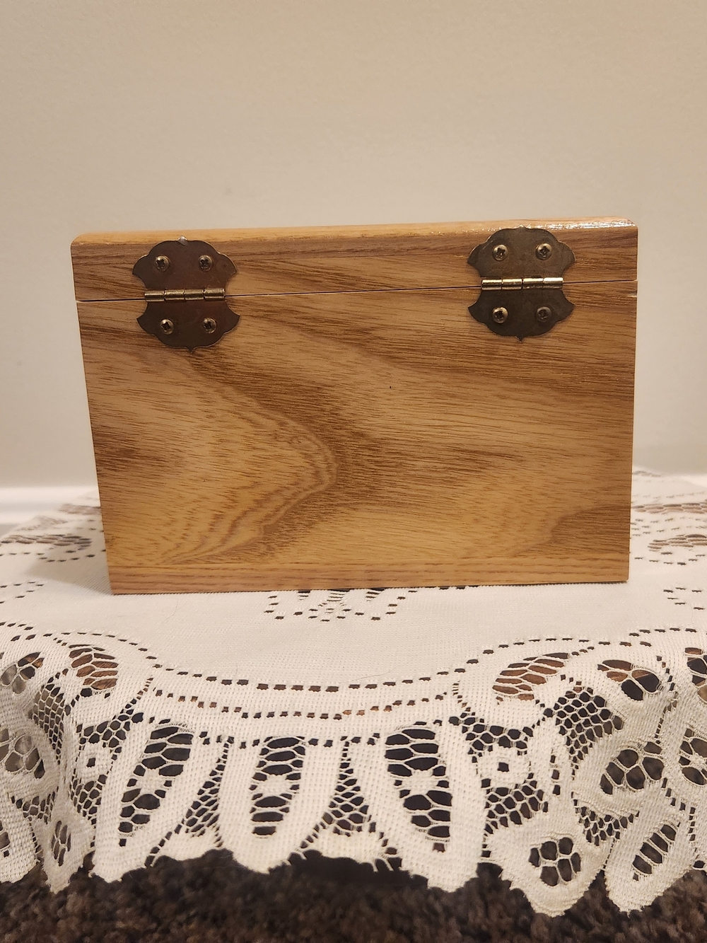 Natural Light Wood Recipe Card Box w/ Dividers Handcrafted At Maine State Prison - Picture 3 of 14